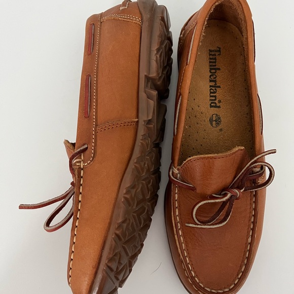 Timberland Men's Brown Leather Boat Shoes Sz 8 Men’s - Picture 5 of 8